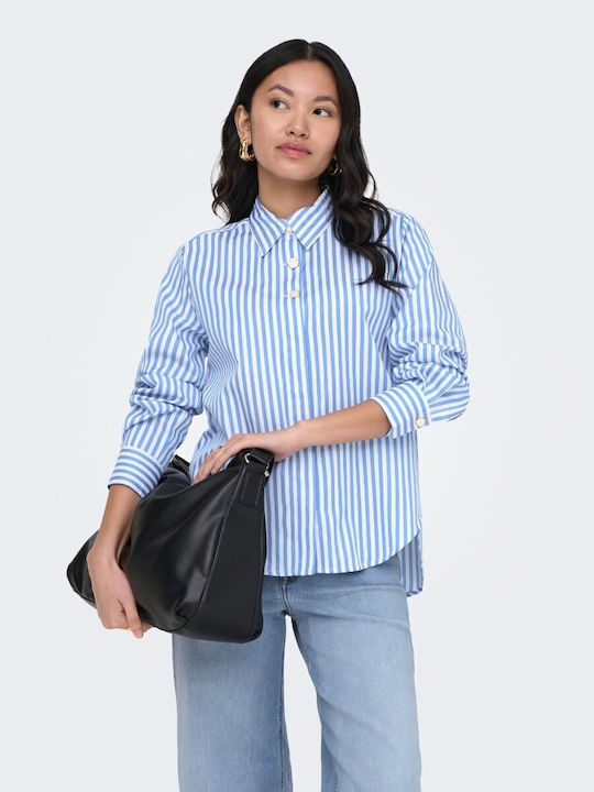 Long Sleeve Women's Shirt Light Blue