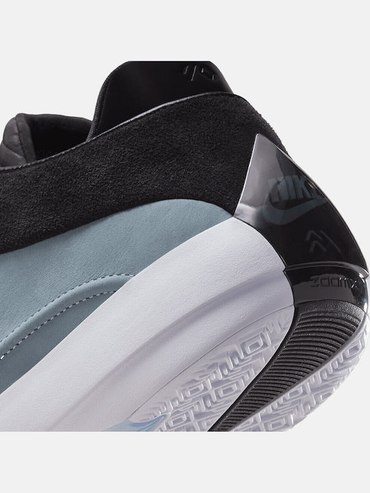 Air  40 Blue Suede Low Basketball Shoes Light Armory Blue Anthracite Black