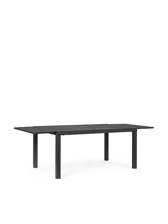 Kitchen Table Extendable Gray 240(+80) x 90 x 75 cm