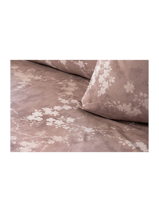 Beauty Home Set Double Quilt 220x240cm Glory Art 12380 Mocha 12380PMYD
