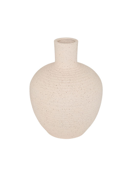 Dekorative Keramikvase Ted Ecru 26x26xH33cm