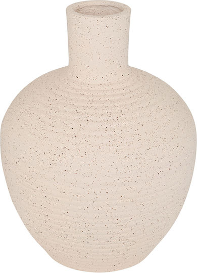 Βάζο Κεραμικό Ted Εκρού 26x26xΥ33cm Βάζο Κεραμικό Ted Εκρού 26x26xΥ33cm