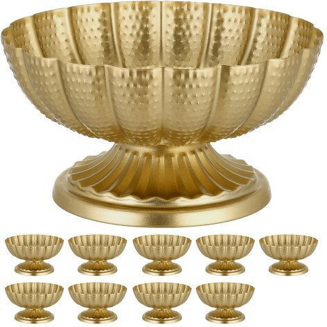 Vevor Set Decorative Metallic Gold Vases 10 Pieces