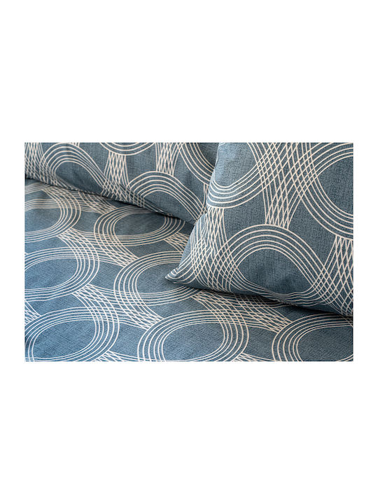 Beauty Home Glory Art 12379 Σετ Κουβερλί Μονό Μπλε 160x230cm 3τμχ