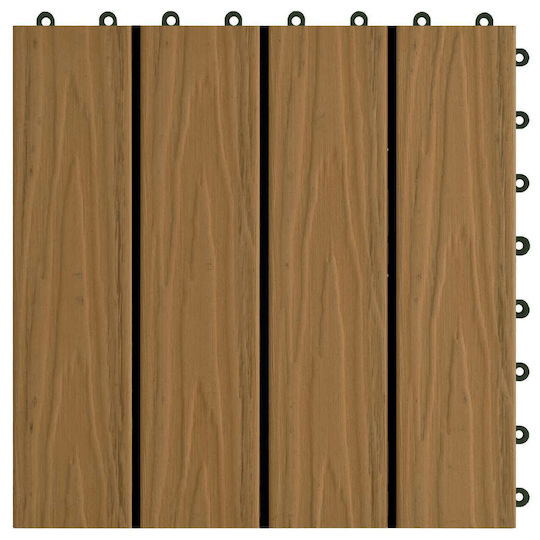 vidaXL Decking Board for Garden Flooring Made of Wood 3x3cm 11 Pieces