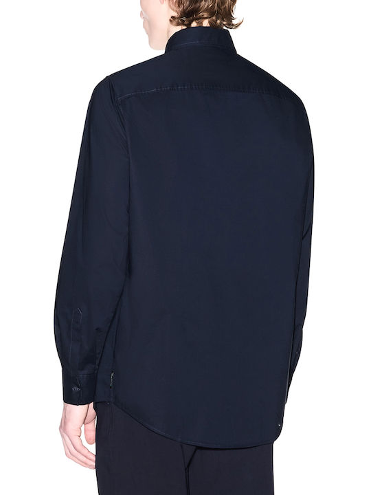 Armani Exchange Cotton Shirt Blue