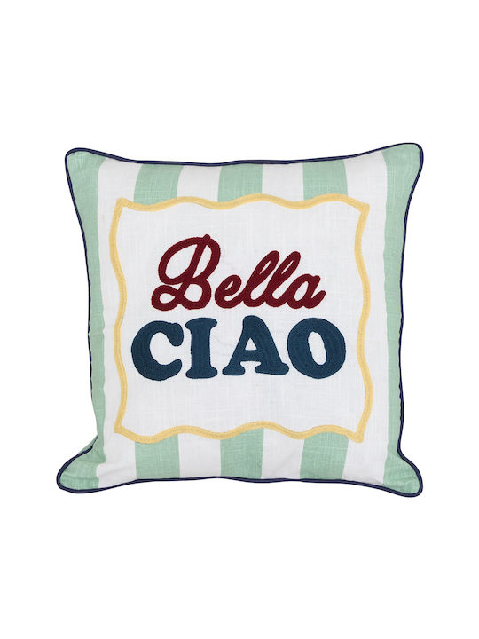Sofa Cushion A-s Della 100% Cotton Turquoise 40x40cm