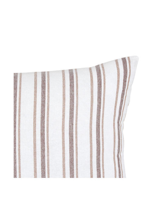 Sofa Cushion A-s Groove 100% Cotton Beige 40x40cm
