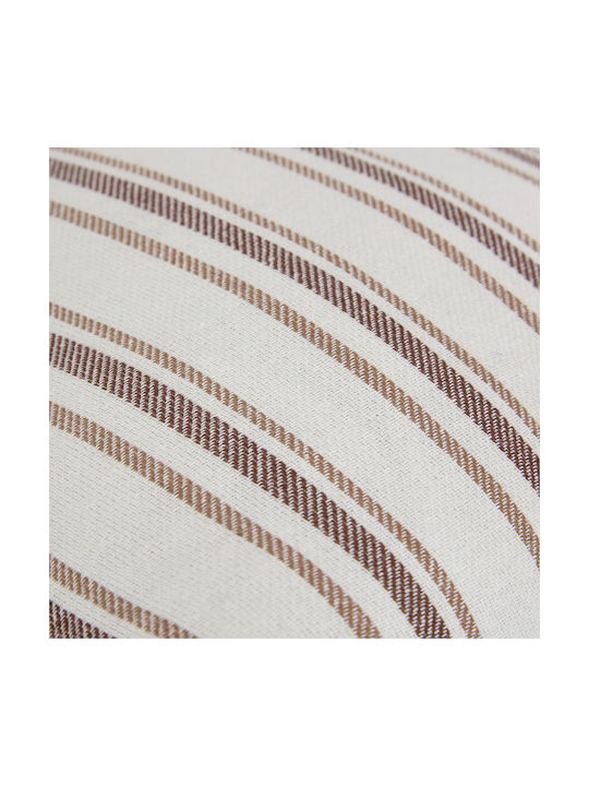 Sofa Cushion A-s Groove 100% Cotton Beige 40x40cm