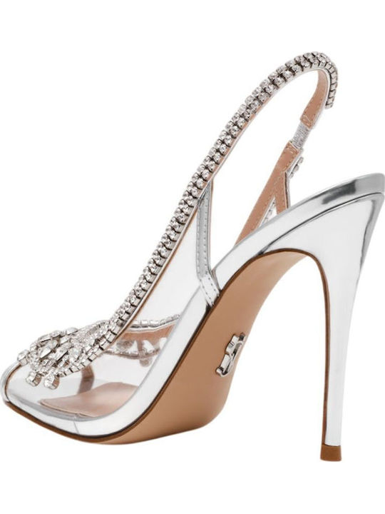 Sandals with Strass Silver