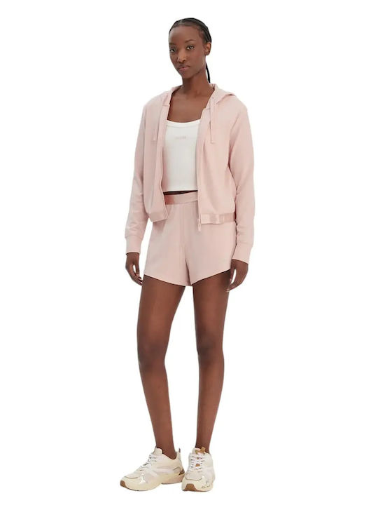 Women's High Waist Pink Shorts