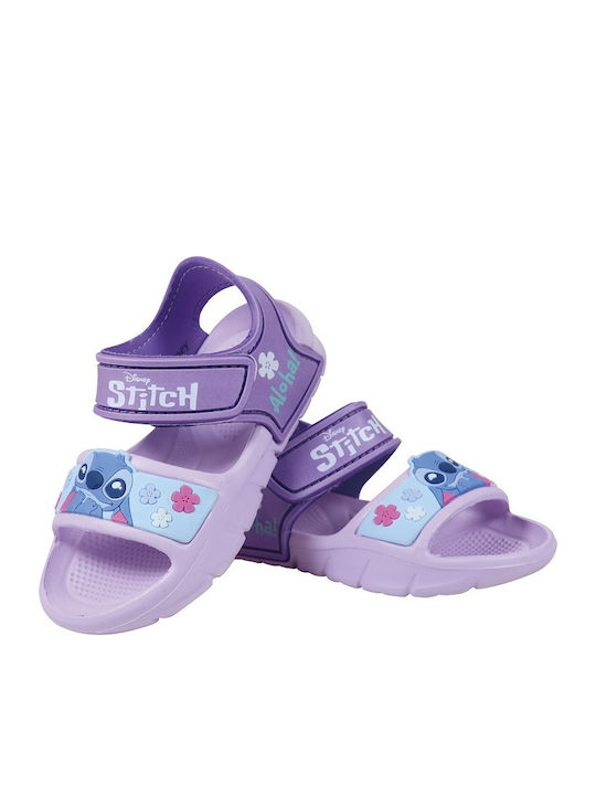 Stitch Παιδικά Παπουτσάκια Θαλάσσης Λιλά
