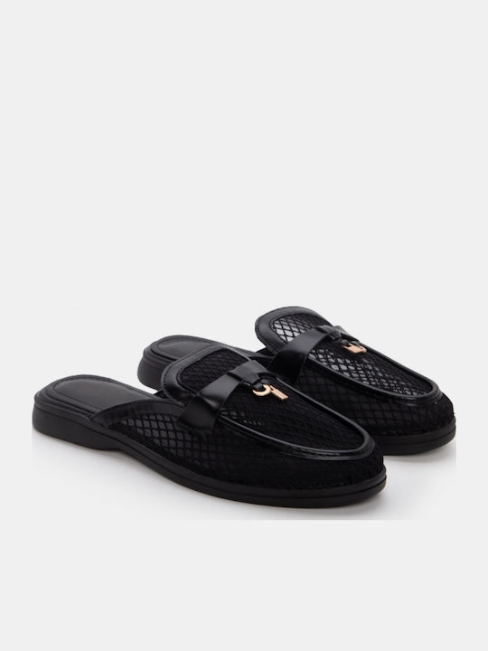 Flat Mules σε Μαύρο Χρώμα
