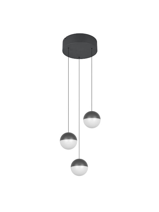 Trio Lighting Senta Κρεμαστό Φωτιστικό Γκρι