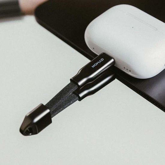 Nomad Chargekey V2 Braided USB 3.1 Cable USB-C Male - USB-C 240W Black 0.12m