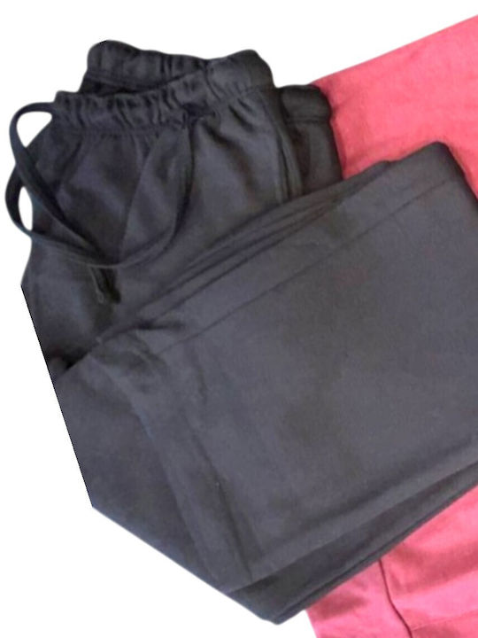 Lanotte Χειμερινό Ανδρικό Παντελόνι Πιτζάμας Μπορντω-μαυρο