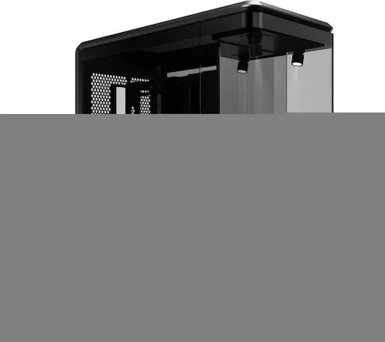 CoolerMaster Master MasterFrame 360 Gaming Midi Tower Κουτί Υπολογιστή με Πλαϊνό Παράθυρο Μαύρο