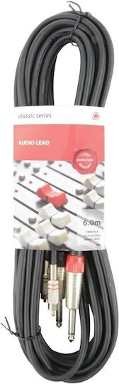 Citronic 6m 2x RCA male to RCA male Cable (190.069UK)
