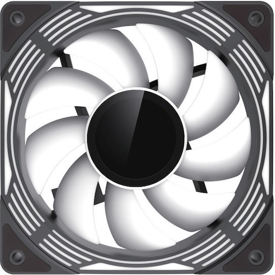 GameMax GameMax Case Fans 120mm 44cfm with ARGB Lighting and 4-Pin PWM / 3-Pin Connection Pack of 3