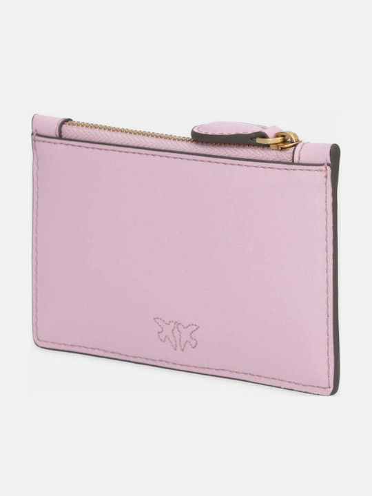 Small Leather Women's Coin Wallet Pink