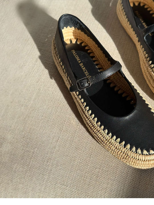 Women's Summer Platforms in Espadrille Style Black