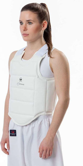 Karate Chest Protector Tokaido Body Guard WKF White