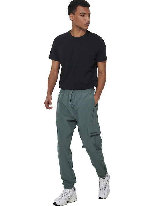 Cargo Sweatpants With Elastic Green
