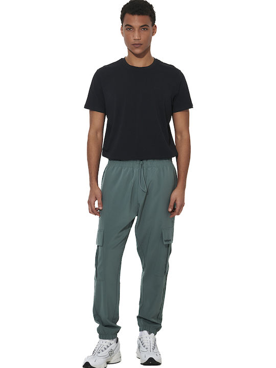 Cargo Sweatpants With Elastic Green