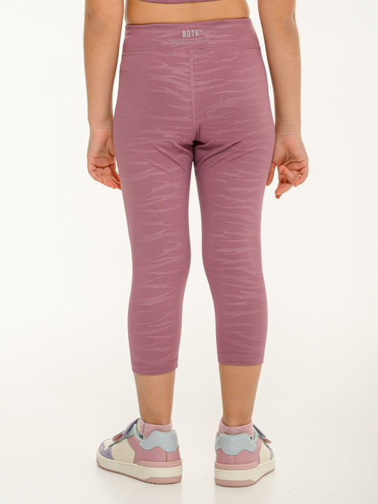Kids Leggings Sports Long Pink