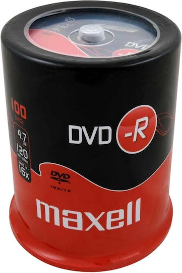 Maxell Inscripționabile DVD-R 16x 4.7GB Cutie pentru prăjituri 100buc
