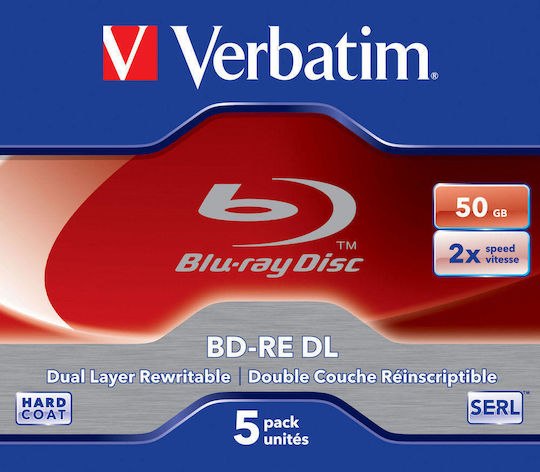 Bd-re Dual Layer Verbatim 1 Piece 2x 50gb