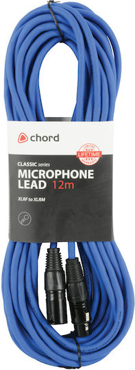 Citronic Cable XLR female / XLR male - XLR female Μπλε 12m (190.109UK)