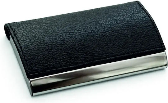 Business Card Stand Leatherette Black Code Kvz-010b