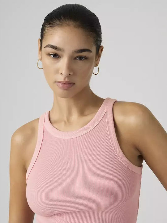 Essential Women's Cotton Sleeveless Pink Blouse