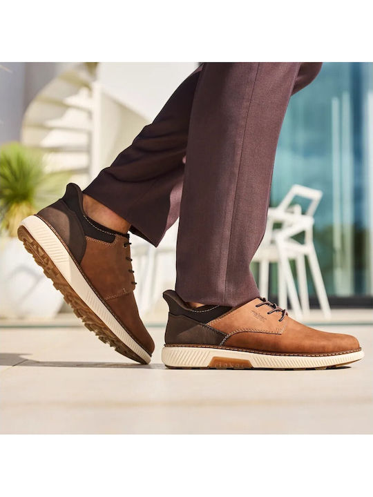 Pantofi Casual Pentru Bărbați Anatomici Din Piele Tabac Maro