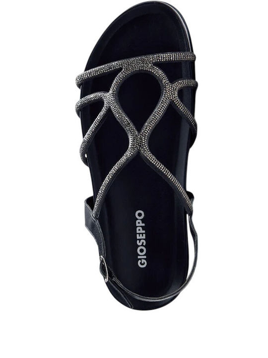 Leather Women's Anatomic Flat Sandals Black