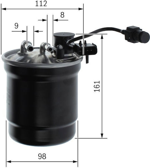 Bosch Φίλτρο Πετρελαίου Αυτοκινήτου Ford Focus F026402280