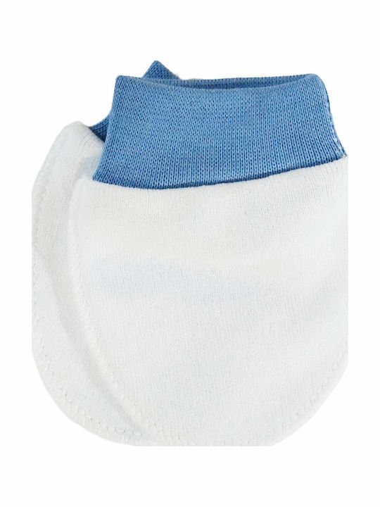 Set Mănuși Pentru Copii Mittens Tricotate Pentru Nou-Născut Albastru Deschis Baby Wear Mănuși