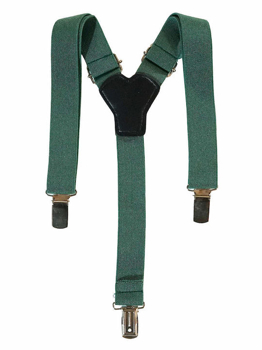 I’men Set Suspenders Bow Tie Green Gentleman