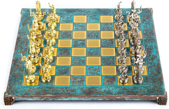 Manopoulos Marmorne Spielfiguren Für Schach Gold / Silber