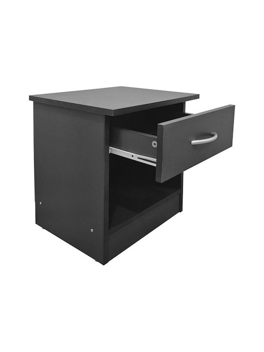 Bedside Table Bedy Wooden Gray 40x34x42cm
