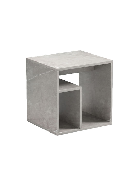 Bedside Table Doublo Wooden Gray 40x35x40cm