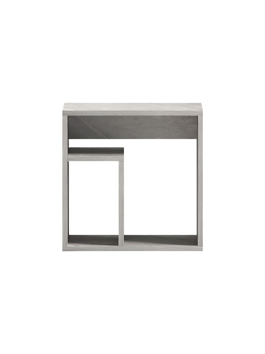 Bedside Table Doublo Wooden Gray 40x35x40cm