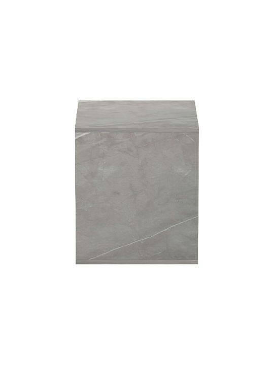 Bedside Table Doublo Wooden Gray 40x35x40cm