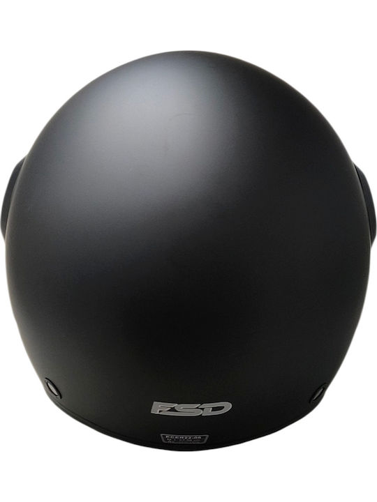 Faseed 611 Black Matte Motorcycle Helmet Jet ECE 22.06