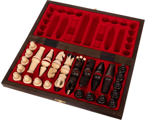 Schach Spielfiguren Braun / Schwarz 2cm