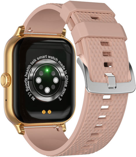 Microwear F12 Smartwatch cu Pulsometru (Roz)