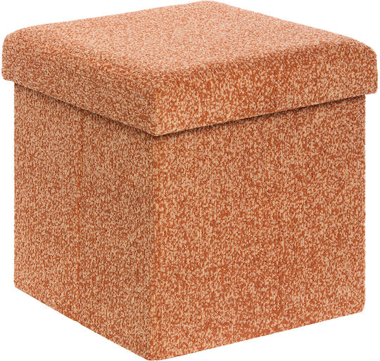 Living Room Stool With Storage Space Wooden A-s Oxia Amber 38x38x38cm