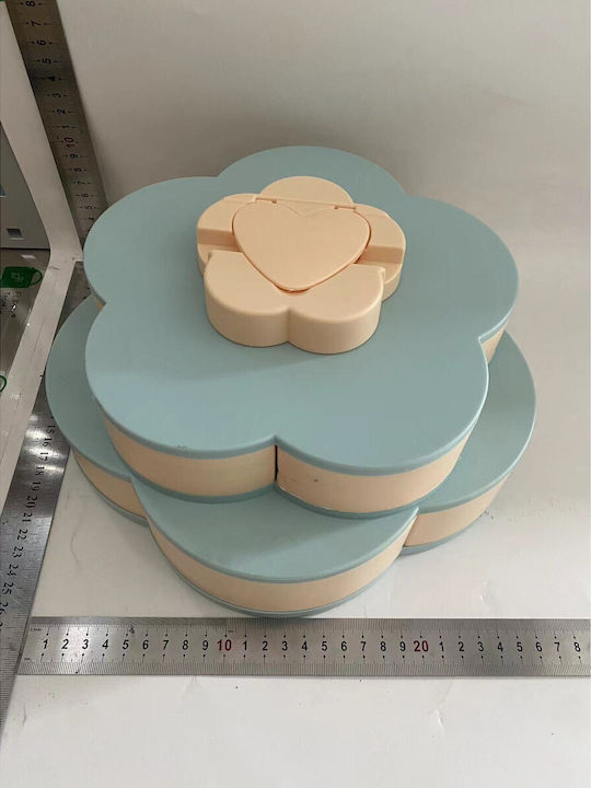 Alista Home Πλαστική Ορντεβιέρα Μπλε Π26xΜ26xΥ11.5cm