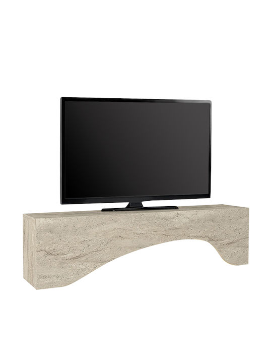 Έπιπλο Τηλεόρασης Mara με Φωτισμό LED Travertine Μ150xΠ31.4xΥ40cm